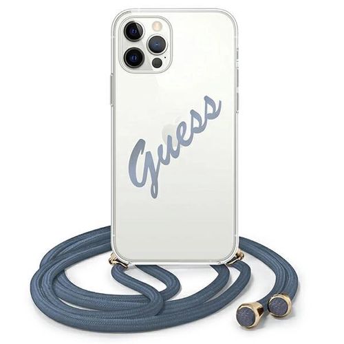 Guess GUHCP12MCRTVSBL iPhone 12/12 Pro 6.1&quot; blue/blue hardcase Script Vintage, Guess 3700740495407 3700740495407