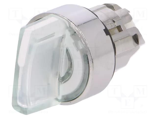 Switch: rotary; 22mm; Stabl.pos: 3; white; LED; IP66; prominent SCHNEIDER ELECTRIC ZB4BK1313