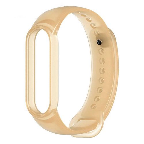 Silicone strap for Xiaomi Mi Band 5 / 6 wristband strap - gold, Hurtel 9111201927766 9111201927766