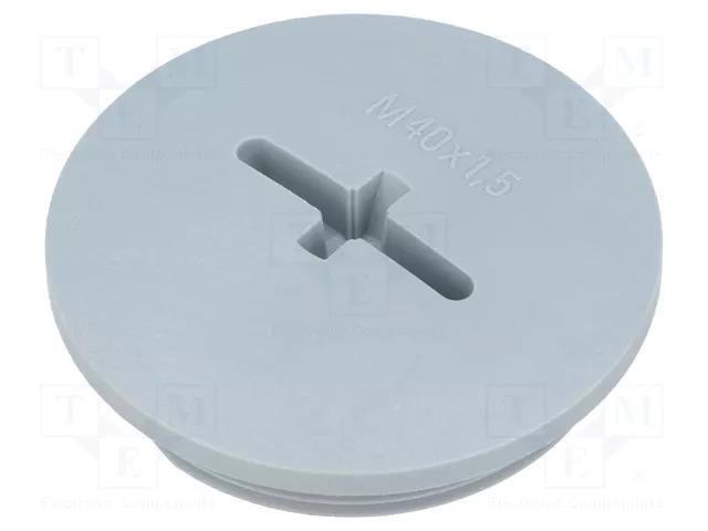Stopper; M40; 1.5; IP54; polyamide; dark grey; SKINDICHT®; 8mm LAPP BLK-GL-M40-R7001
