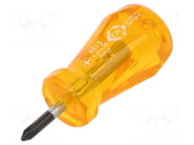 Screwdriver; Phillips; PH1; HD Classic Stubby; Blade length: 25mm C.K CK-T4815-1