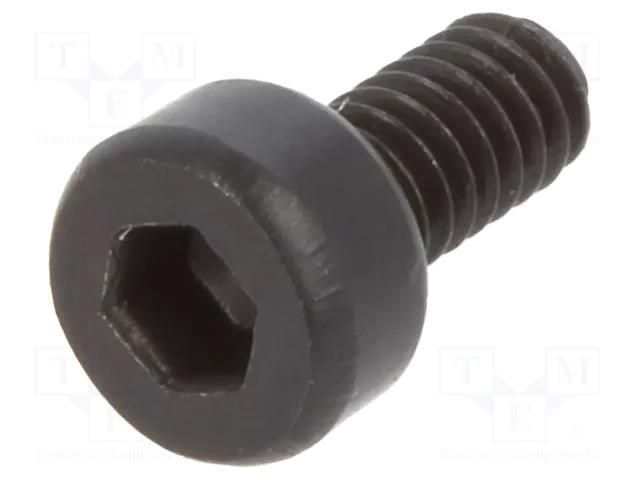 Screw; M2x4; 0.4; Head: cheese head; hex key; HEX 1.5mm; steel BOSSARD B2X4/BN7