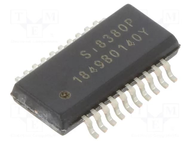 IC: interface; digital isolator; 2Mbps; 2.25÷5.5VDC; SMD; QSOP20 SILICON LABS SI8380P-IU