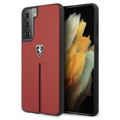 Ferrari FEOSIHCS21MRE S21+ G996 red/red hardcase Off Track Leather Nylon Stripe, Ferrari 3700740496190 3700740496190