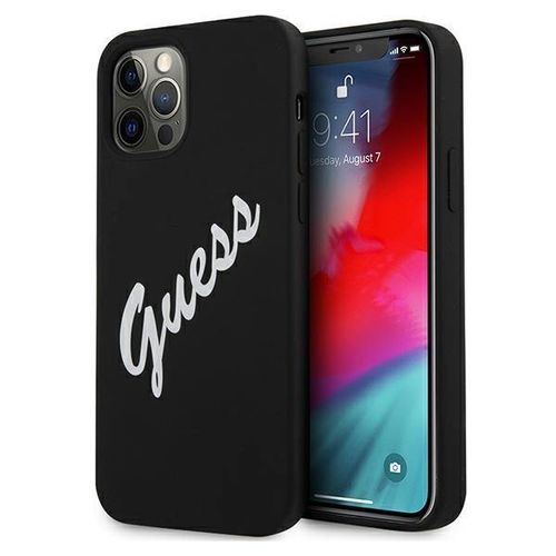 Guess GUHCP12LLSVSBW iPhone 12 Pro Max 6.7&quot; black/white hardcase Silicone Vintage, Guess 3700740495292 3700740495292