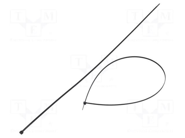 Cable tie; L: 750mm; W: 4.8mm; black; polyamide; 222N; Ømax: 227mm FIX&FASTEN FIX-S-4.8X750/BK