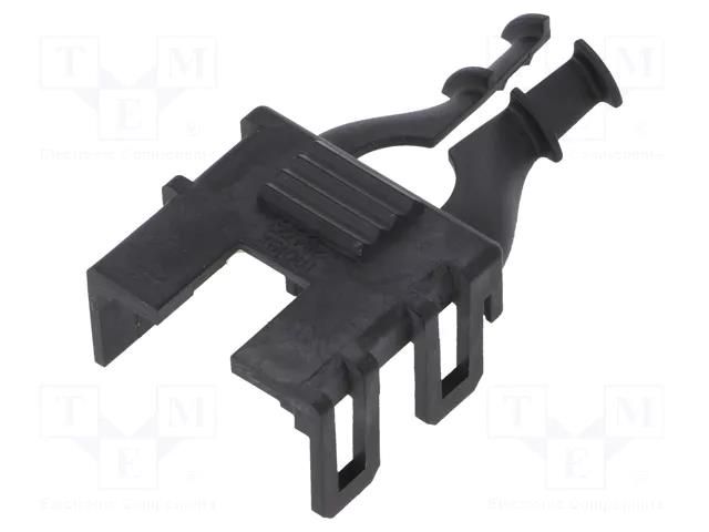 Cable hood and fastener; male,female; Mini-Fit Jr; PIN: 8; black MOLEX MX-204723-0008