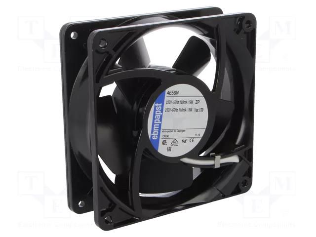 Fan: AC; axial; 230VAC; 119x119x38mm; 157.8m3/h; 47dBA; ball; 50Hz EBM-PAPST 4656N