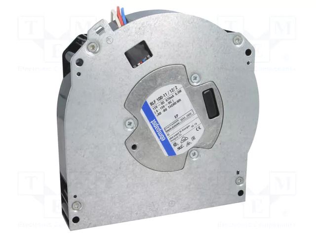 Fan: DC; blower; 12VDC; 127x127x25mm; 41m3/h; ball; 5100rpm EBM-PAPST RLF100-11/12/2