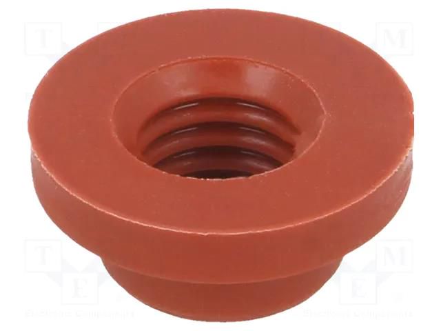 Gasket; red; silicone MTA MTA-0300458