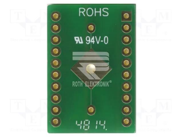 Board: universal; multiadapter; W: 19.05mm; L: 27.94mm; QFN20 ROTH ELEKTRONIK GMBH RE935-05R