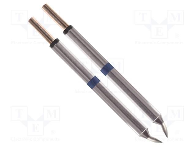 Tip; bent chisel; 1mm; 325÷358°C; for hot tweezers; 2pcs. THERMALTRONICS M60TZ010B
