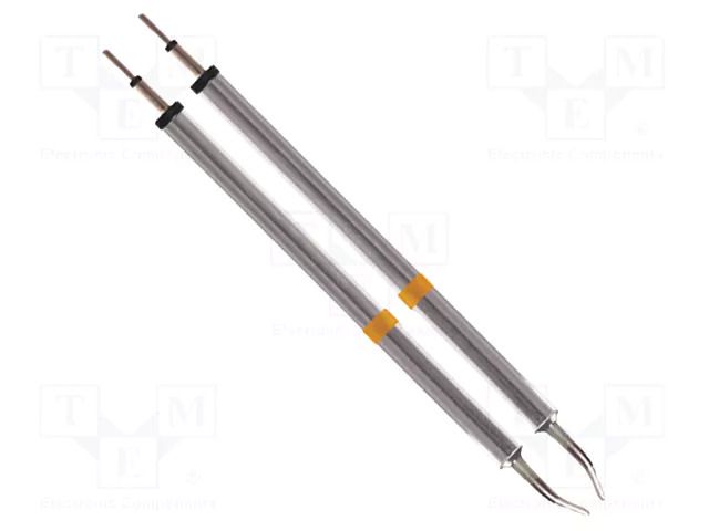Tip; bent chisel; 1.78mm; 350÷398°C; for hot tweezers; 2pcs. THERMALTRONICS K70TZ018