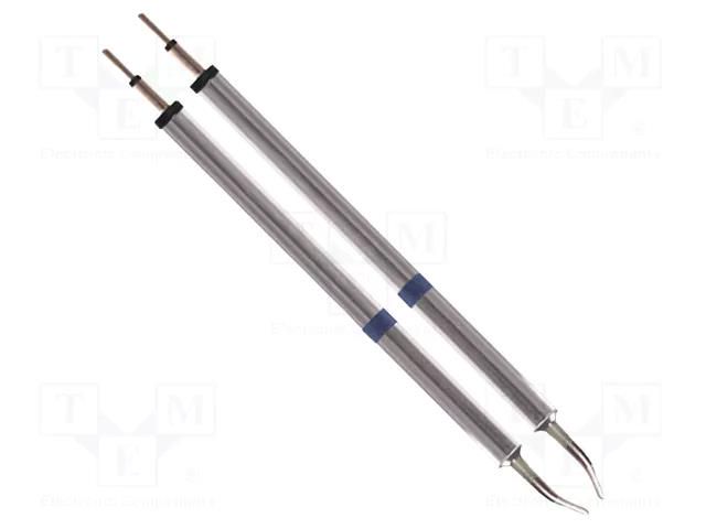 Tip; bent chisel; 1.78mm; 325÷358°C; for hot tweezers; 2pcs. THERMALTRONICS K60TZ018