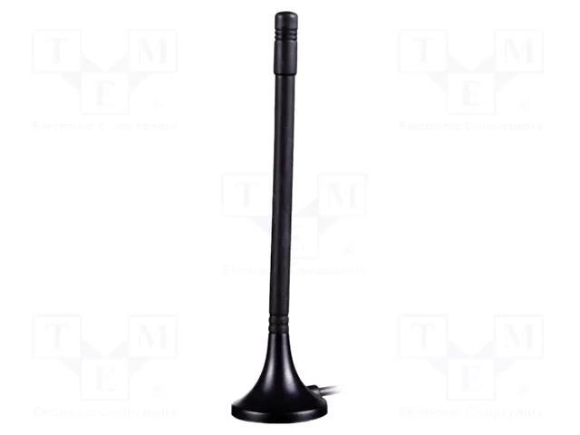 Antenna; GSM; 2dBi; linear; magnet; 50Ω; 824÷960MHz,1710÷2170MHz SR PASSIVES GSM-ANT016