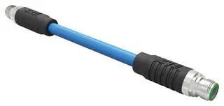 SENSOR CORD, 8P M12 PLUG-PLUG, 3.3FT 1-2317142-1