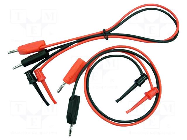 Test leads; Urated: 30VAC; Urated: 60VDC; Inom: 5A; Len: 0.53m KEYSIGHT E3600A-100