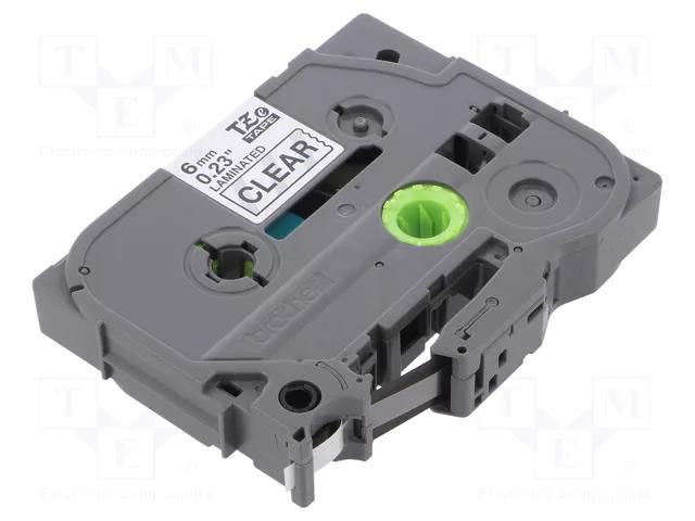 Tape; 6mm; 8m; transparent; Character colour: black BROTHER BR-TZE111