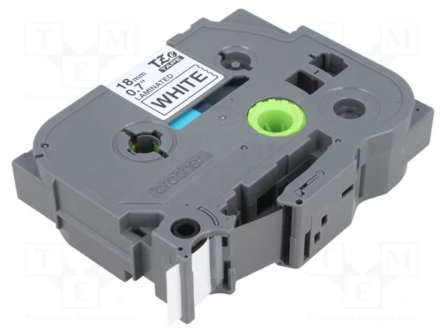 Tape; 18mm; 8m; white; Character colour: black; laminated,glued BROTHER BR-TZE241