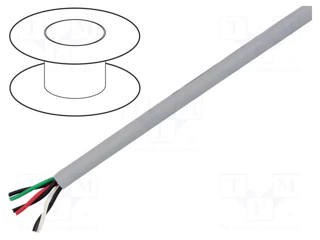 Wire; EcoCable Mini; 3x2x22AWG; unshielded; 300V; 305m; Cu; 1000ft ALPHA WIRE 78083-SL001