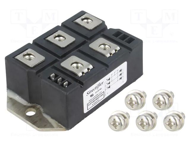 Bridge rectifier: half-controlled; Urmax: 1.2kV; If: 110A; PWS-E SIRECTIFIER S3PHBD110G12B-SIR