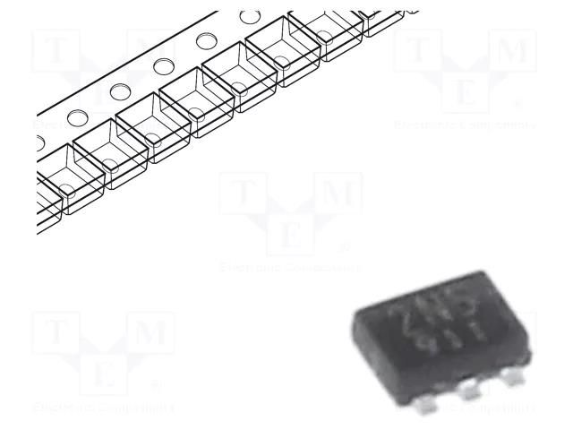 IC: voltage regulator; LDO,linear,fixed; 2.5V; 0.2A; SOT553; SMD TOSHIBA TCR2EE25