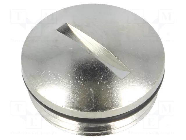 Stopper; PG11; IP68; brass; Plating: nickel; V-N-Ms-SD; 5.5mm HUMMEL HUMMEL-1052110101