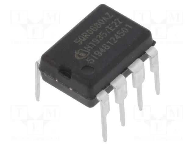 IC: PMIC; PWM controller; 1.8A; 20kHz; Ch: 1; DIP7; flyback; Ubr: 800V INFINEON TECHNOLOGIES ICE5QR0680AZXKLA1