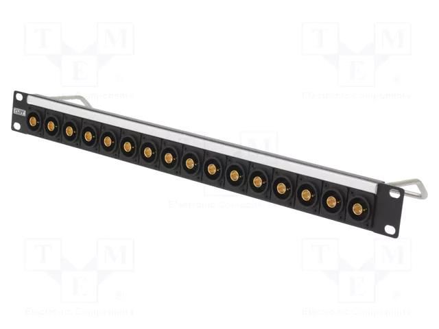 Coupler; patch panel; BNC socket,both sides; 75Ω; FT; rack; screw CLIFF CP30186