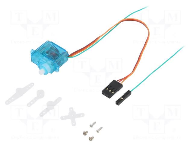 Motor: servo; 4.8÷6VDC; micro; analogue; 20x8.3x19.3mm; plastic POLOLU POLOLU-3438