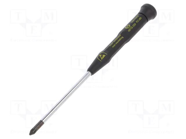 Screwdriver; precision; Pozidriv®; PZ1; ESD; Xonic ESD C.K CK-T4875X-ESD-1