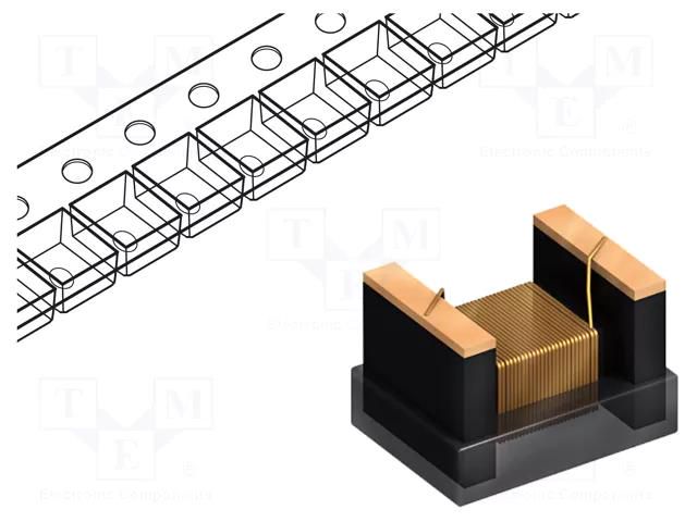 Inductor: wire; SMD; 1210; 560uH; 70mA; 23Ω; Q: 22; ftest: 0.1MHz; ±10% FASTRON 1210F-561K-01