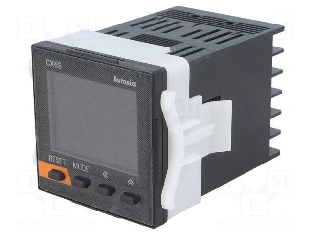 Counter: electronical; LCD; time/pulses; SPST; IN 1: voltage AUTONICS CX6S-2P2F