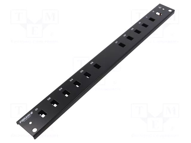 Front panel; 1U; Panel colour: black FIBRAIN FIBRAIN-FB2031B