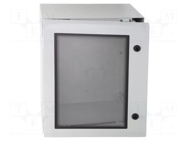 Enclosure: wall mounting; X: 400mm; Y: 500mm; Z: 210mm; ARCA; grey FIBOX ARCA504021W