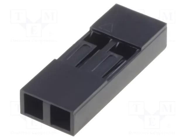 Connector: pin strips; plug; female; PIN: 2; MTE; for cable; 2.54mm ADAM TECH MTE-02