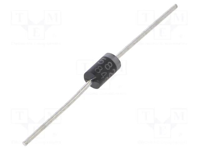 Diode: Schottky rectifying; THT; 40V; 3A; DO201AD; Ufmax: 0.525V TAIWAN SEMICONDUCTOR 1N5822-R0