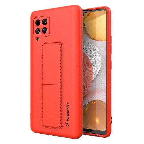 Wozinsky Kickstand Case silicone case with stand Samsung Galaxy A42 5G red, Wozinsky 5907769317286 5907769317286
