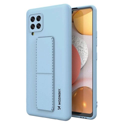 Wozinsky Kickstand Case Silicone Stand Cover for Samsung Galaxy A42 5G Light Blue, Wozinsky 5907769317309 5907769317309