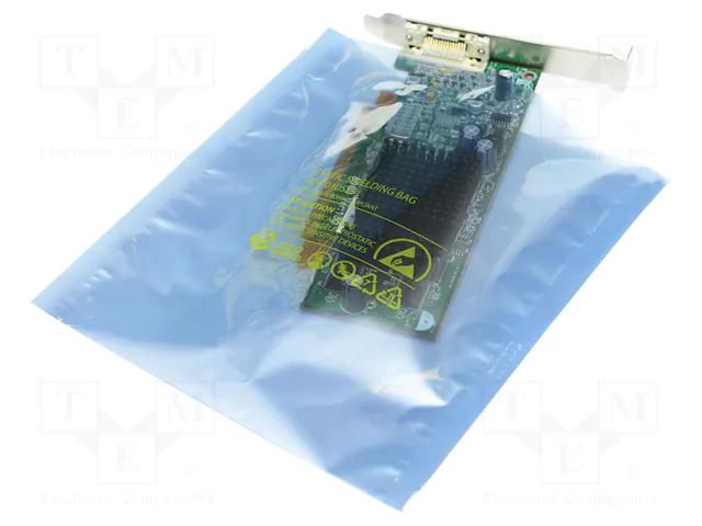 Protection bag; ESD; L: 457mm; W: 406mm; Thk: 75um; 100pcs; <100GΩ ANTISTAT ATS-010-0055