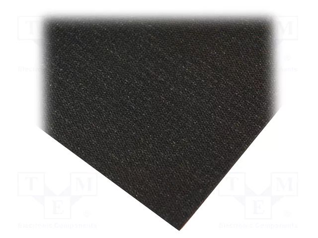 Mat: bench; ESD; black; L: 2.4m; Width: 1.1m; Thick: 1.5mm; 130°C ANTISTAT ATS-082-0002F5