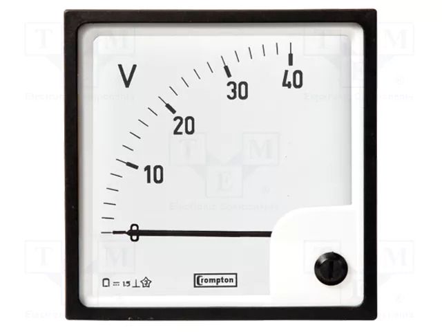 Voltmeter; on panel; 0÷150V; Class: 1.5; 48x48mm CROMPTON / TE CONNECTIVITY E242-89V-G-07