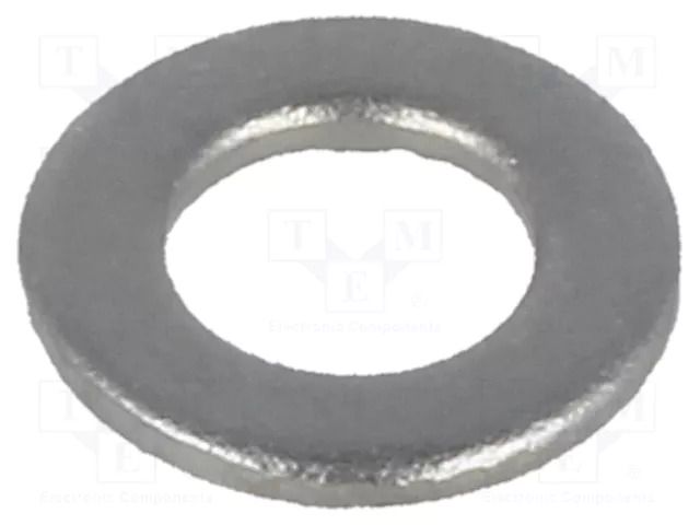 Washer; round; M3; D=6mm; h=0.5mm; brass; Plating: nickel; BN 566 BOSSARD B3/BN566
