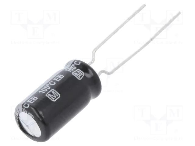 Capacitor: electrolytic; THT; 100uF; 63VDC; Ø8x15mm; Pitch: 3.5mm PANASONIC EEUEB1J101B