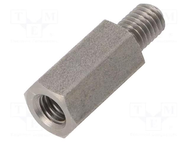 Screwed spacer sleeve; 15mm; Int.thread: M5; Ext.thread: M5 DREMEC TFM-M5X15/DR248