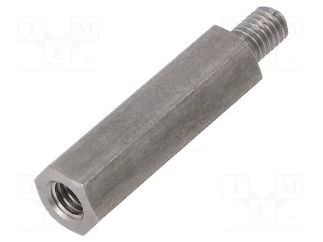 Screwed spacer sleeve; 35mm; Int.thread: M6; Ext.thread: M6 DREMEC TFM-M6X35/DR249