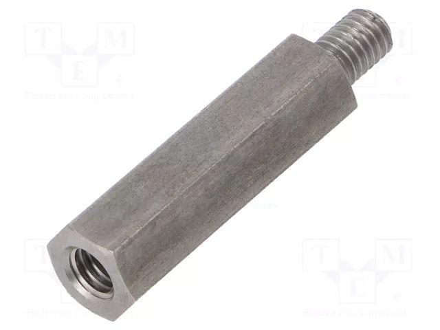 Screwed spacer sleeve; 35mm; Int.thread: M6; Ext.thread: M6 DREMEC TFM-M6X35/DR249