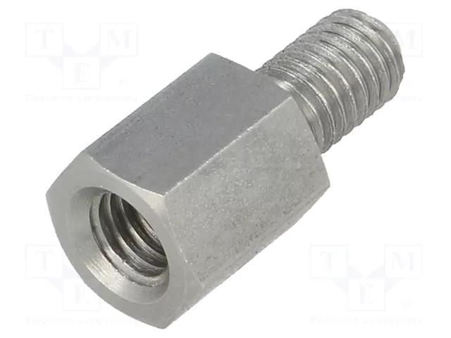 Screwed spacer sleeve; 15mm; Int.thread: M8; Ext.thread: M8 DREMEC TFM-M8X15/DR2413