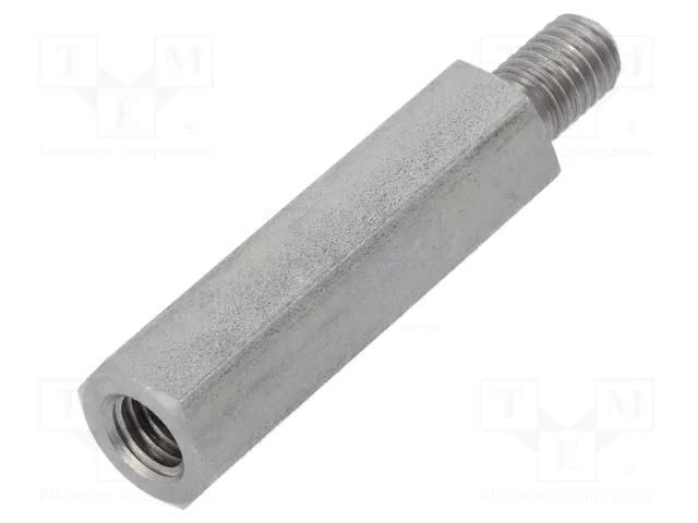 Screwed spacer sleeve; 45mm; Int.thread: M8; Ext.thread: M8 DREMEC TFM-M8X45/DR2413