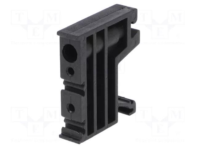 Holder; black; polyamide; 10mm; TS35 POKÓJ KU-1/35-BK